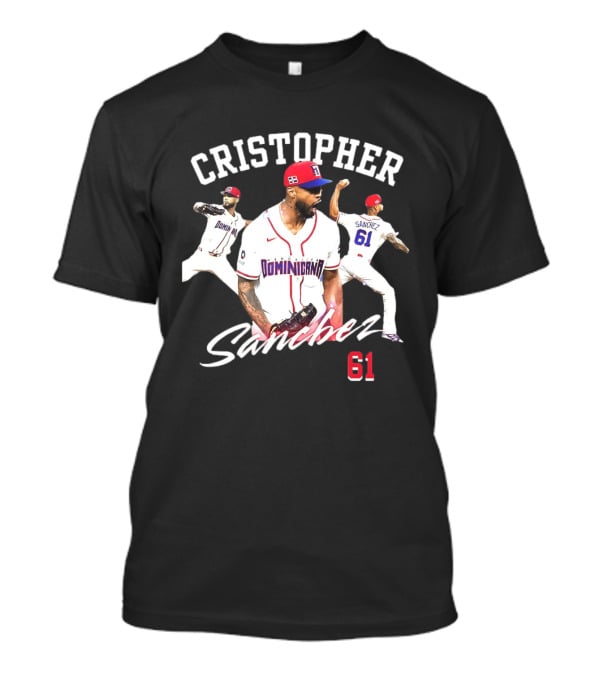 Cristopher Sánchez Dominicana Baseball Number 61 Phillies T-Shirt