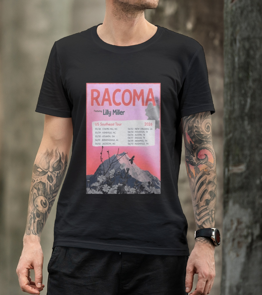 Racoma Ft Lilly Miller US Southeast Tour 2026 T-Shirt