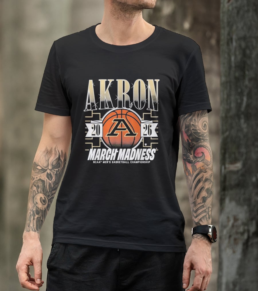 Akron 2026 March Madness NCAA Men's Basketball Championship T-Shirt