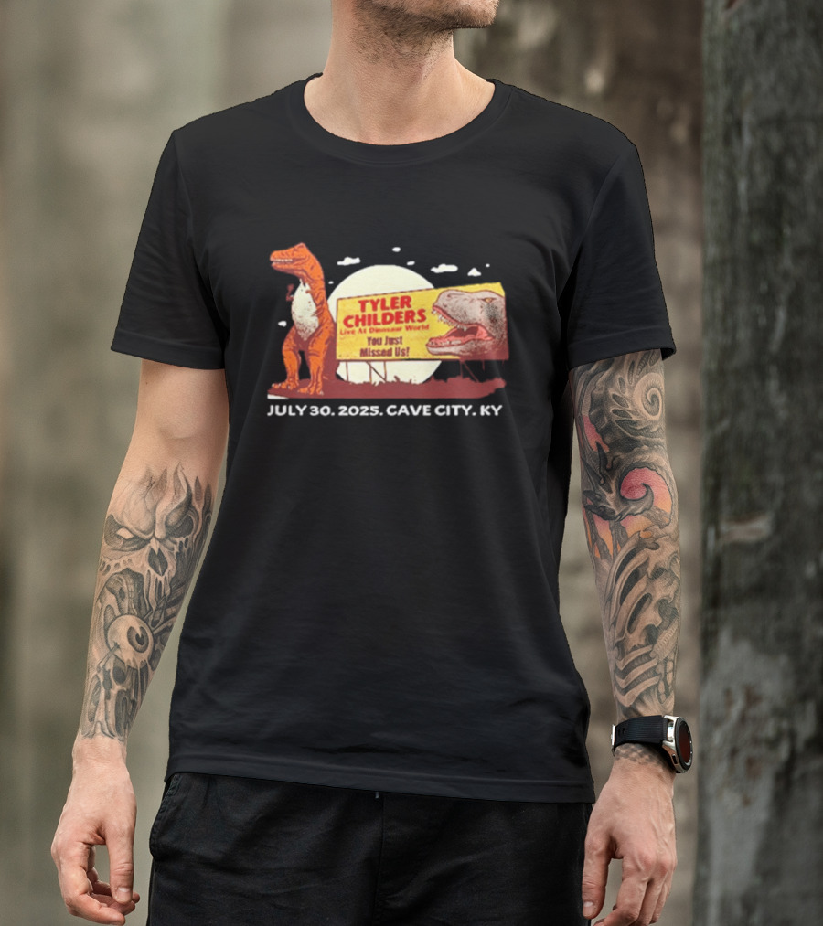 Tyler Childers Live At Dinosaur World July 30 2023 Cave City KY T-Shirt