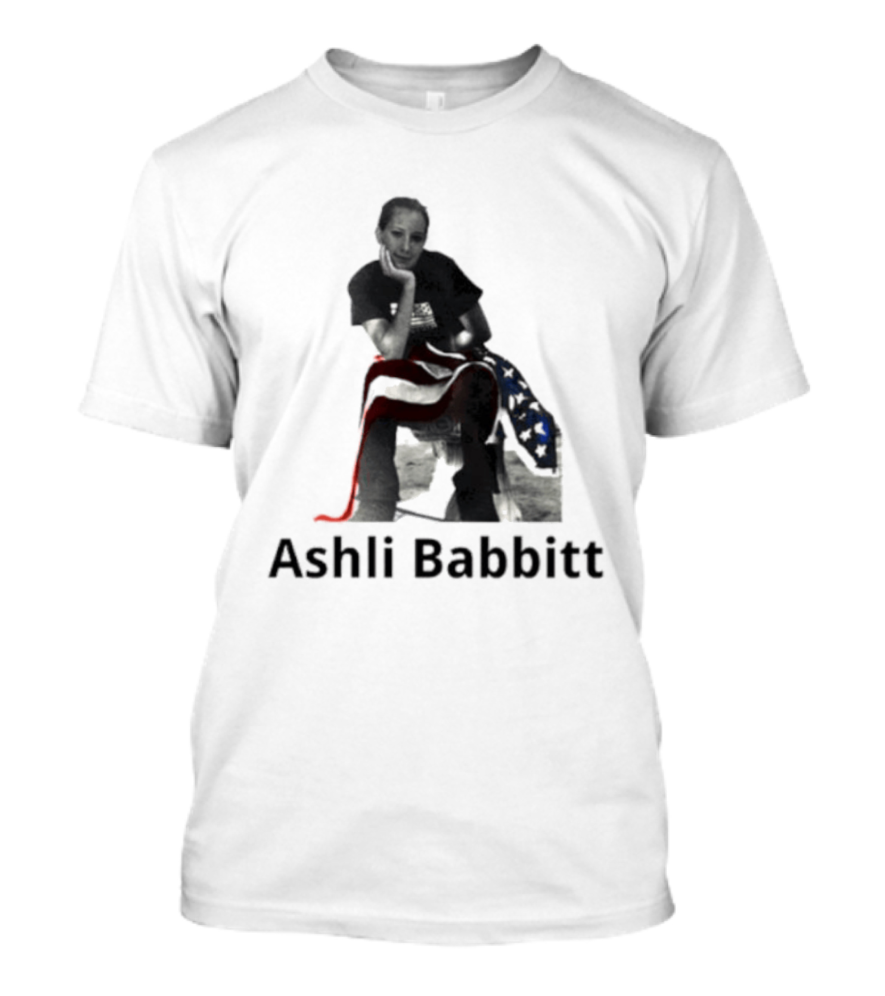 Ashli Babbitt USA Flag Hug T-Shirt
