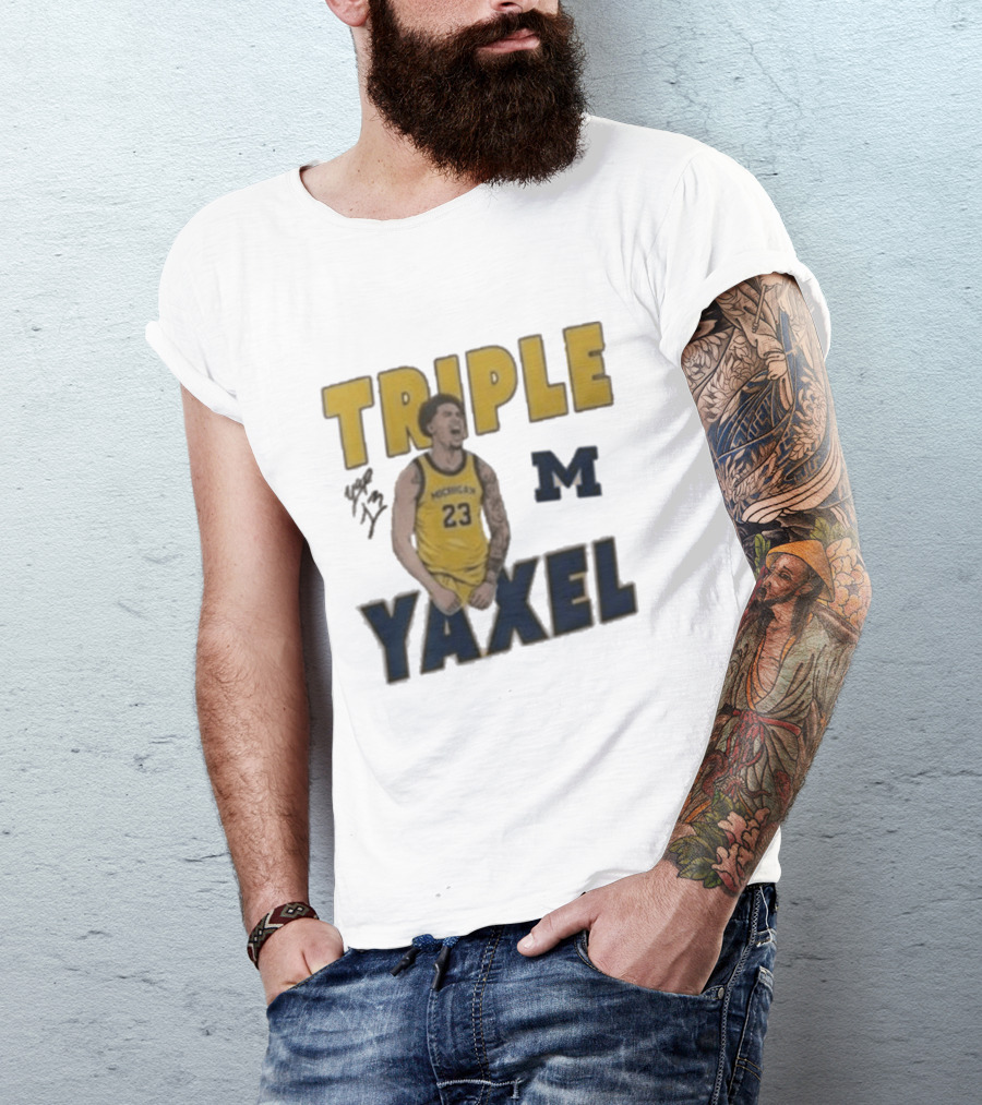 Michigan Triple M Yaxel 23 Basketball Jersey T-Shirt