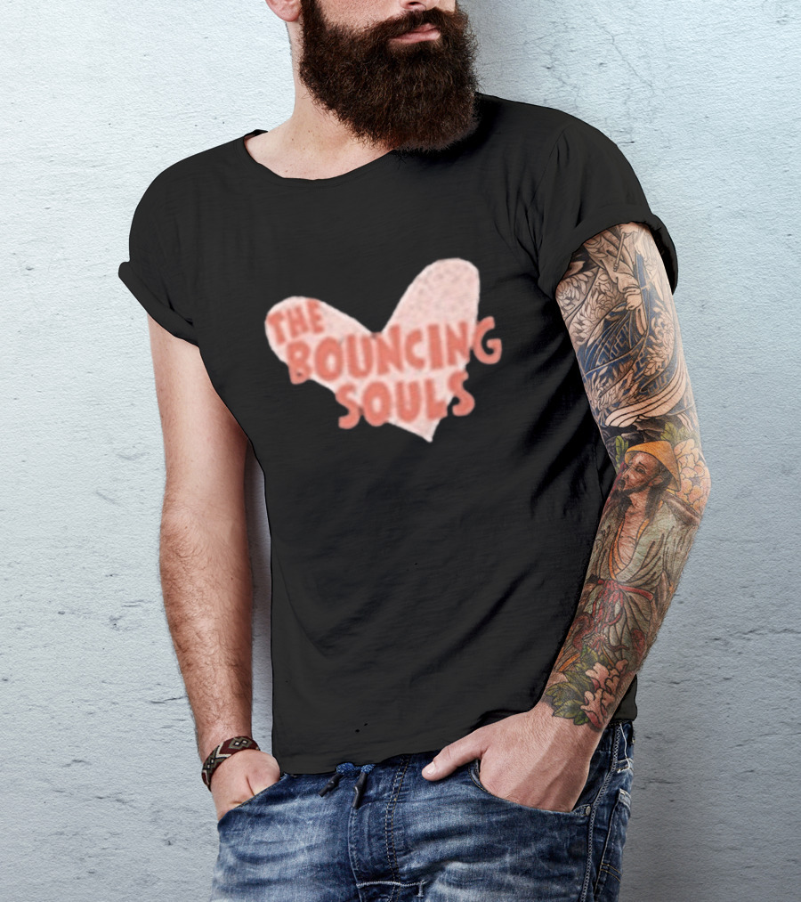 The Bouncing Souls Heart Shaped Hopeless Romantic T-Shirt