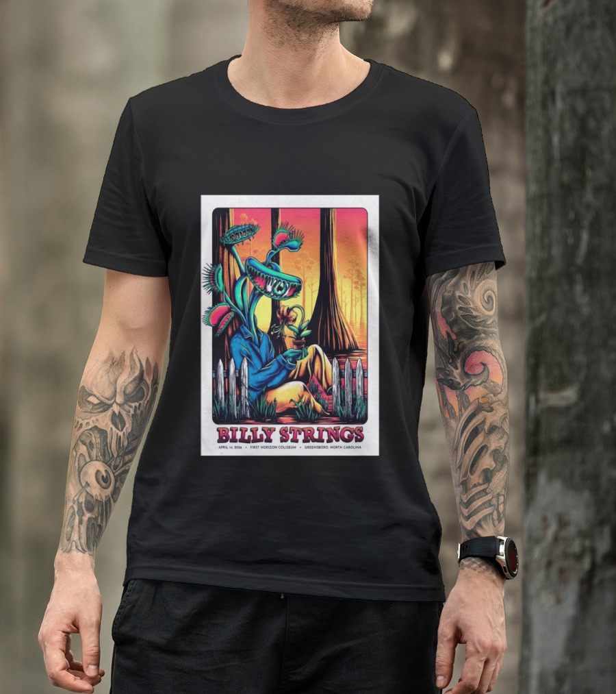 Billy Strings April 14 2026 First Horizon Coliseum Greensboro North Carolina Botanical T-Shirt