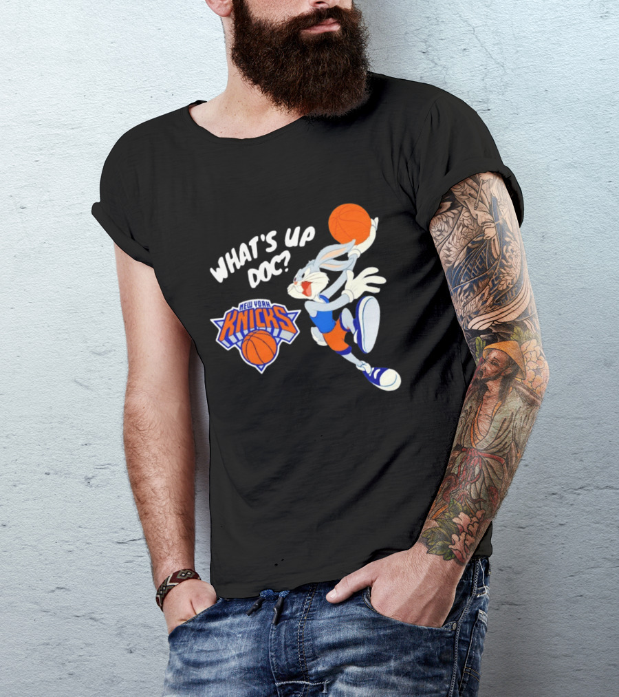 Bugs Bunny New York Knicks What's Up Doc Basketball T-Shirt