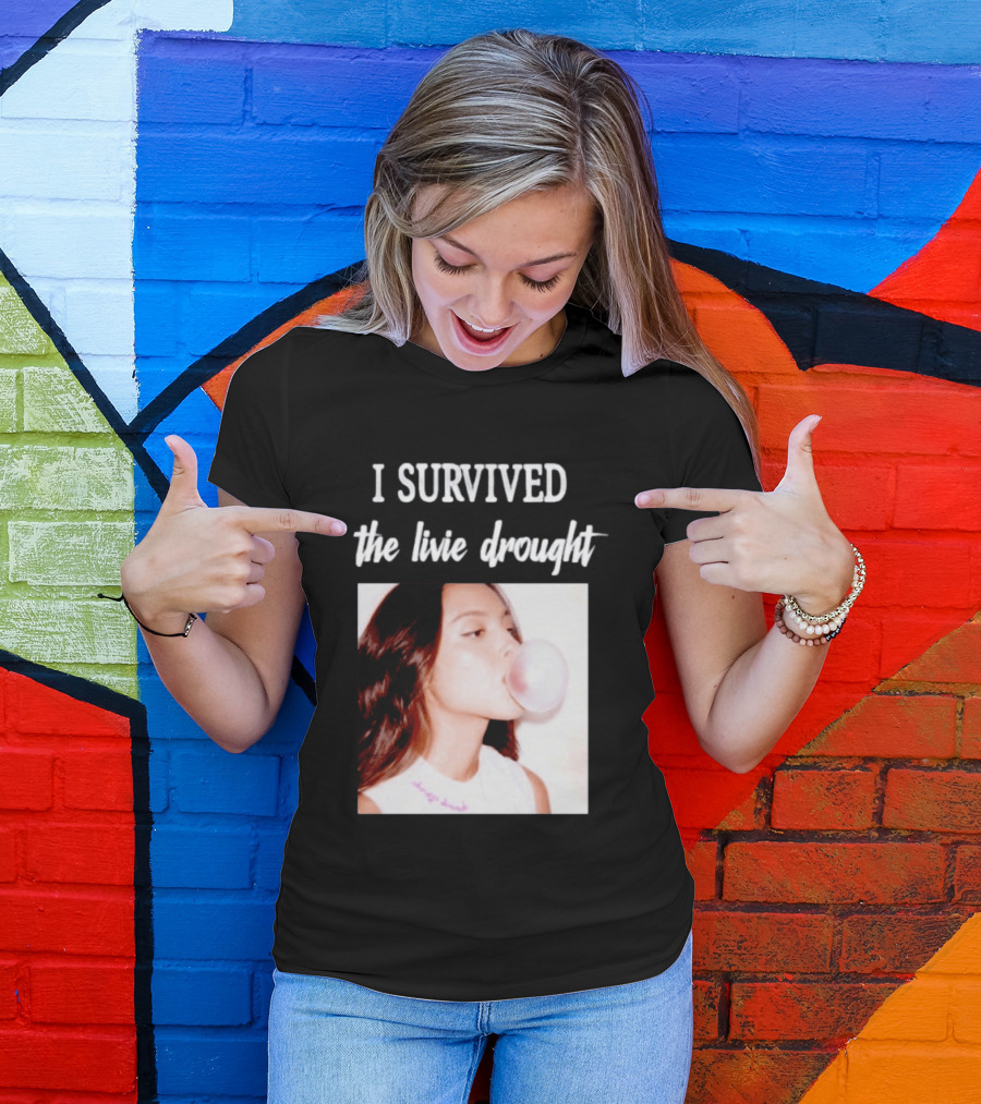 Olivia Rodrigo I Survived The Livie Drought Bubblegum Aesthetic T-Shirt