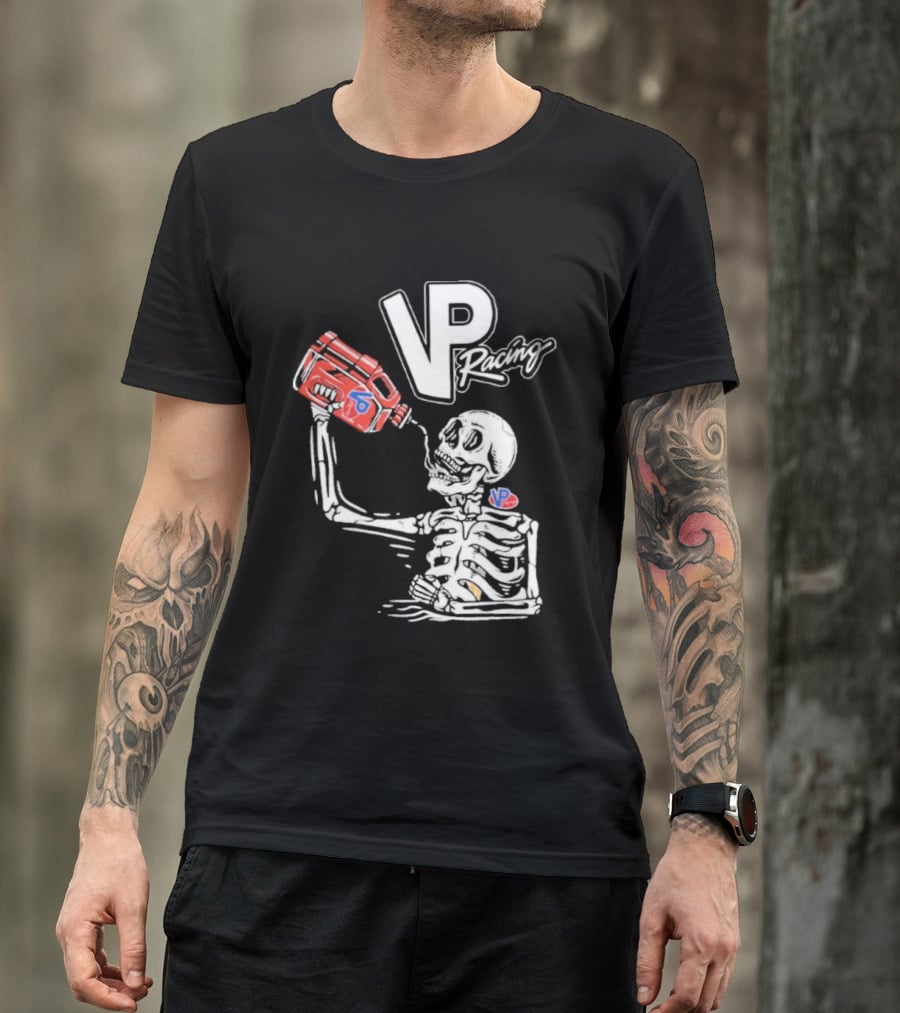 2026 VP Racing Skeleton Gas Can Drinking T-Shirt