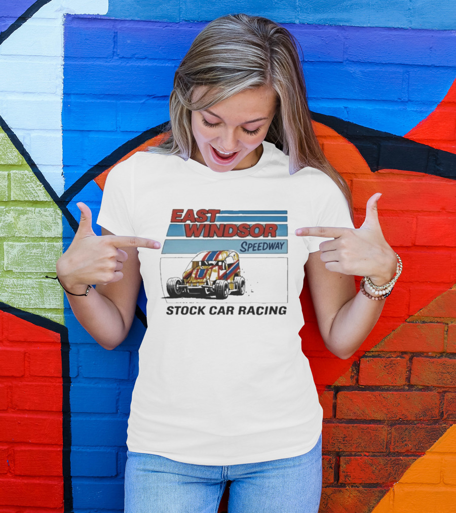 East Windsor Speedway Stock Car Racing Vintage Classic Auto Racing T-Shirt