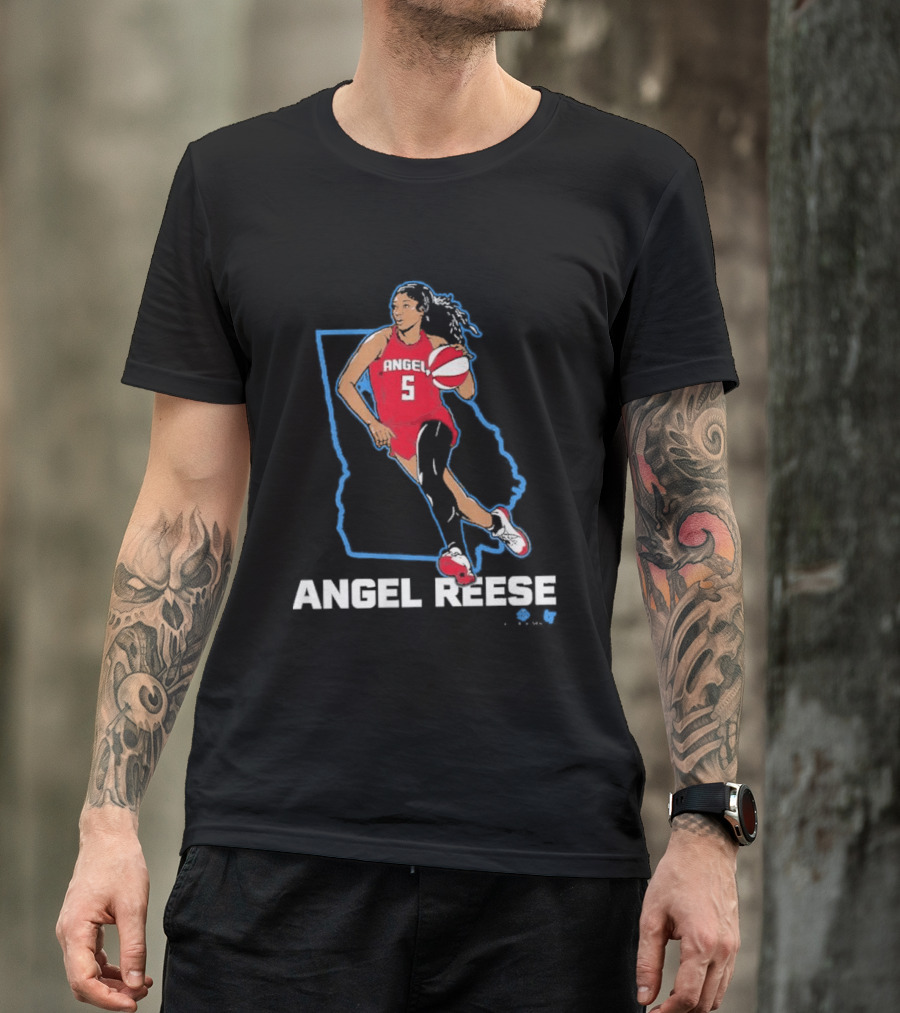 Angel Reese Basketball Player In Red Jersey Georgia State T-Shirt