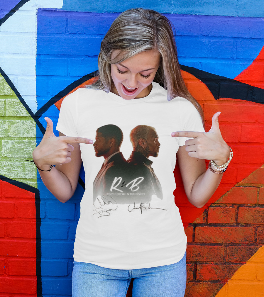 Raymond & Brown R&B Tour Usher Chris Brown Collaboration T-Shirt