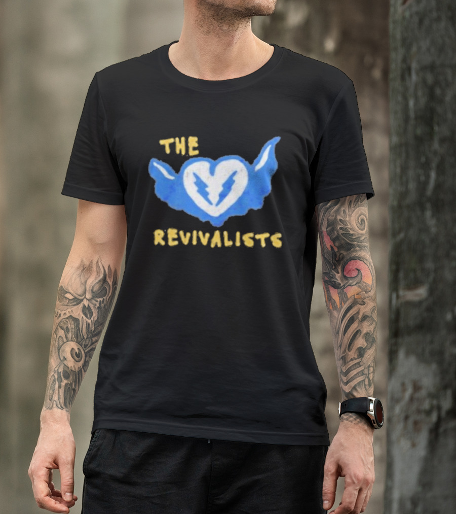 The Revivalists Winged Heart With Lightning Bolt T-Shirt