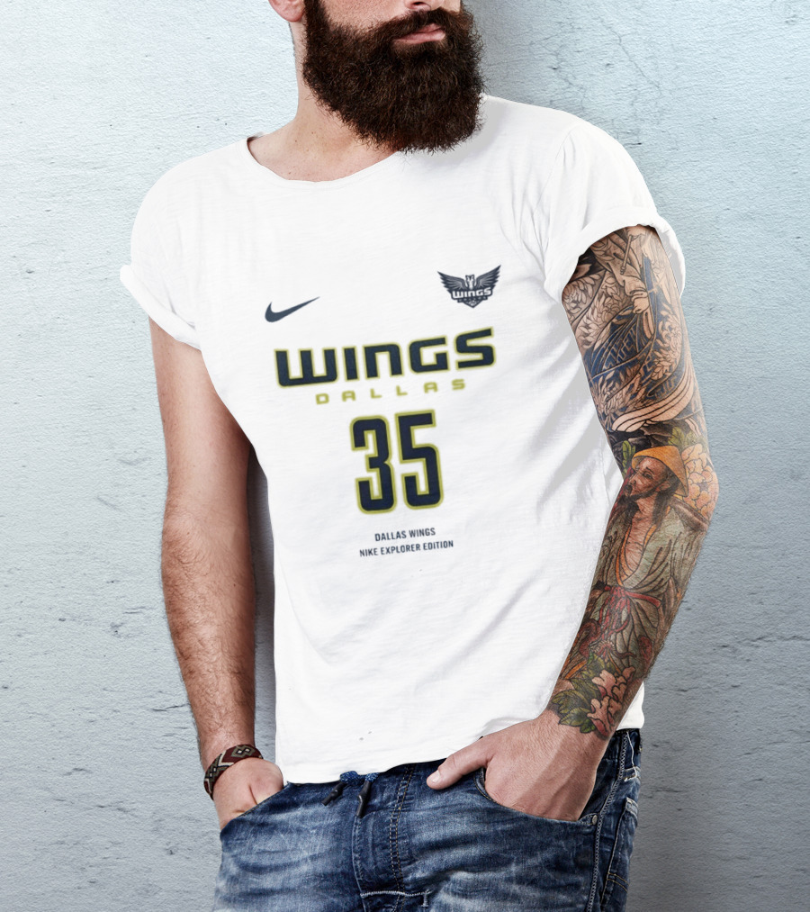 WNBA Dallas Wings Nike Explorer Edition Azzi Fudd 35 T-Shirt