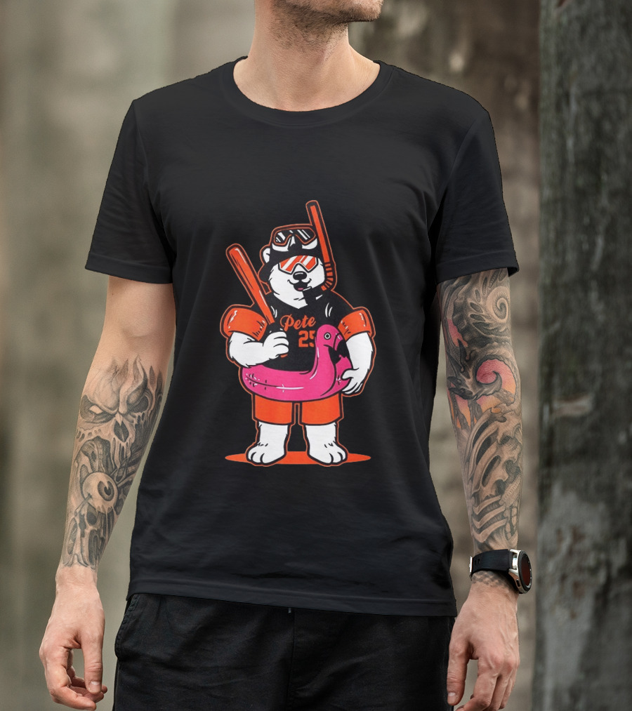 Pete Alonso Polar Bear Baseball Scuba Flamingo Baltimore Orioles T-Shirt