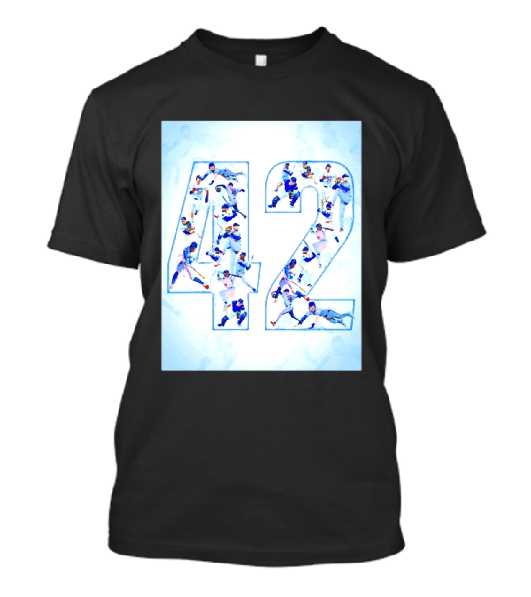 Jackie Robinson Day Brooklyn Dodgers MLB Number 42 Player Team T-Shirt