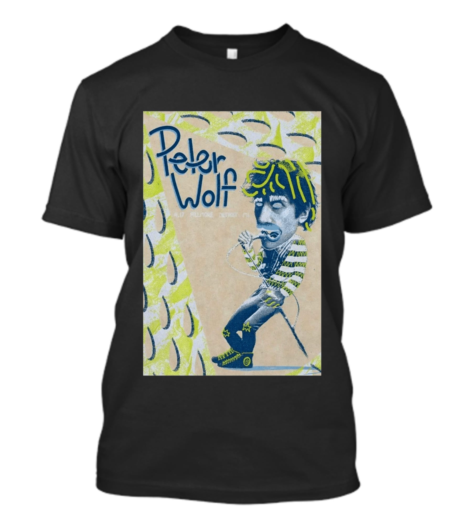 Peter Wolf Apr 17 Fillmore Detroit MI T-Shirt