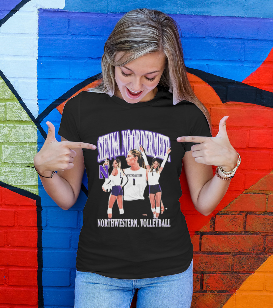 Sienna Noordermeer Northwestern Volleyball Player N Wildcats Sports Team T-Shirt