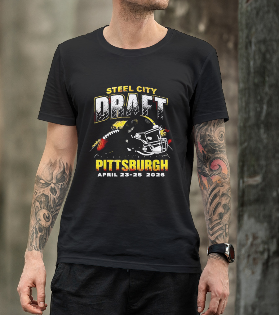 Steel City Draft Pittsburgh April 23 26 2026 Helmet T-Shirt