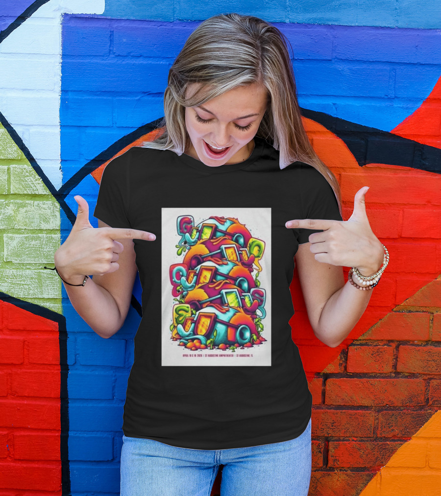 Goose April 18 19 2026 St Augustine Amphitheatre Vibrant Colorful T-Shirt