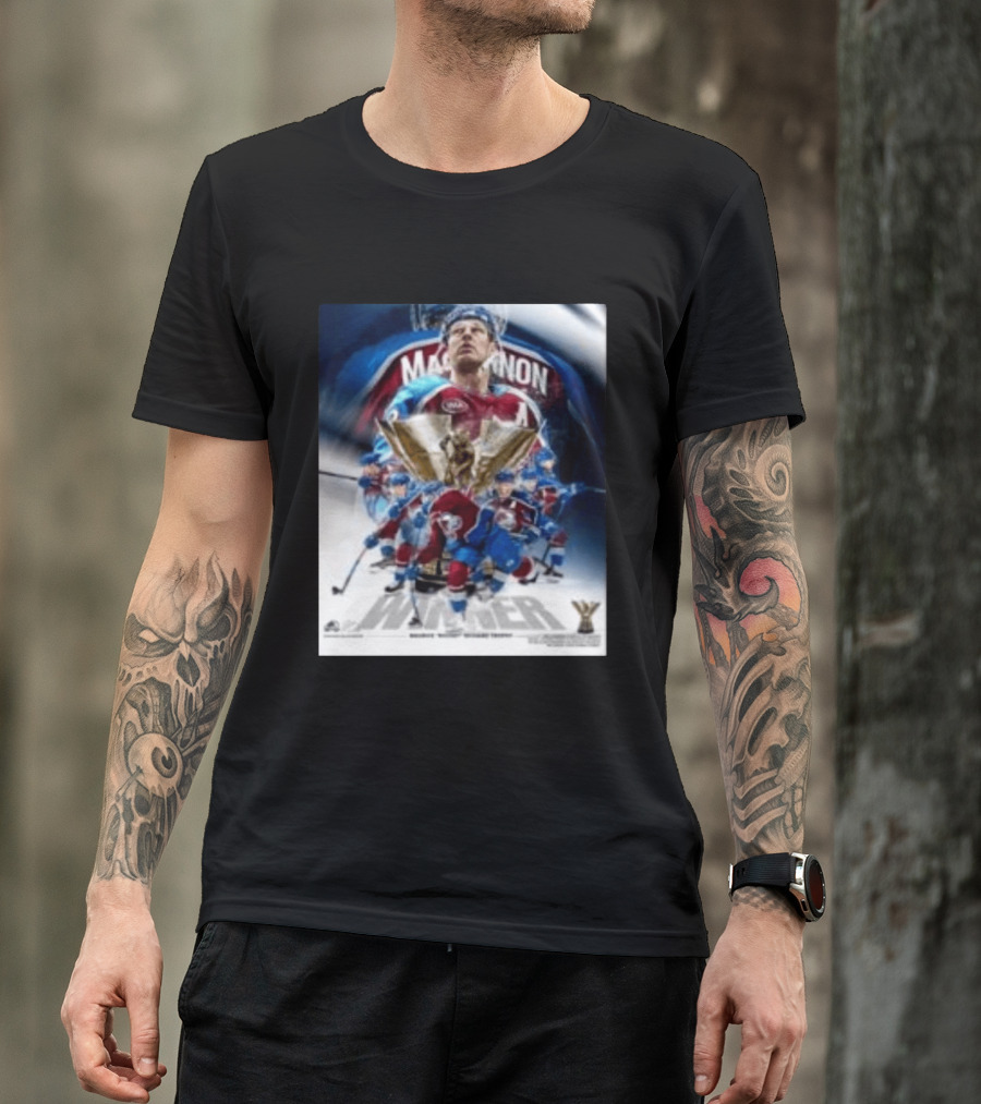 Nathan Mackinnon Winner 2026 Rocket Richard Trophy Colorado Hockey Team T-Shirt