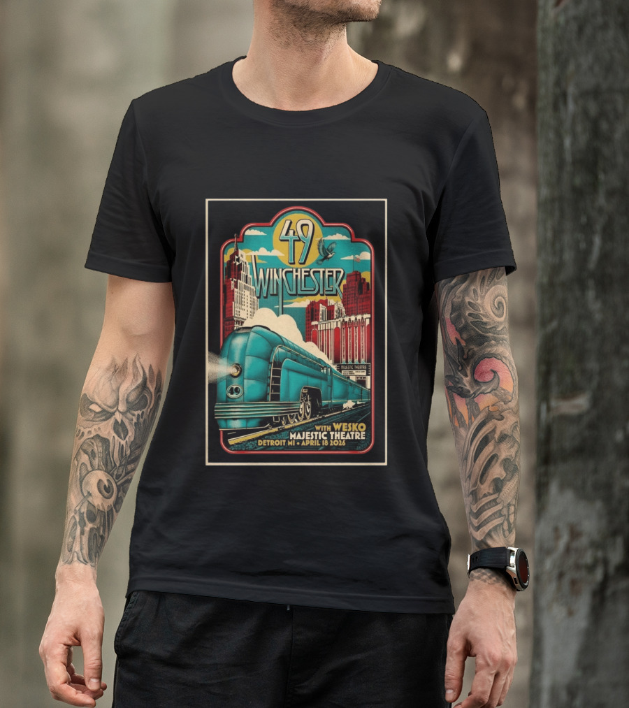 49 Winchester Majestic Theatre Detroit MI April 18 2026 Wesko T-Shirt