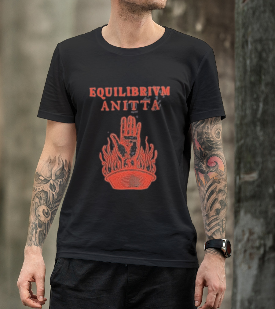 Equilibrivm Anitta Hand With Flames T-Shirt