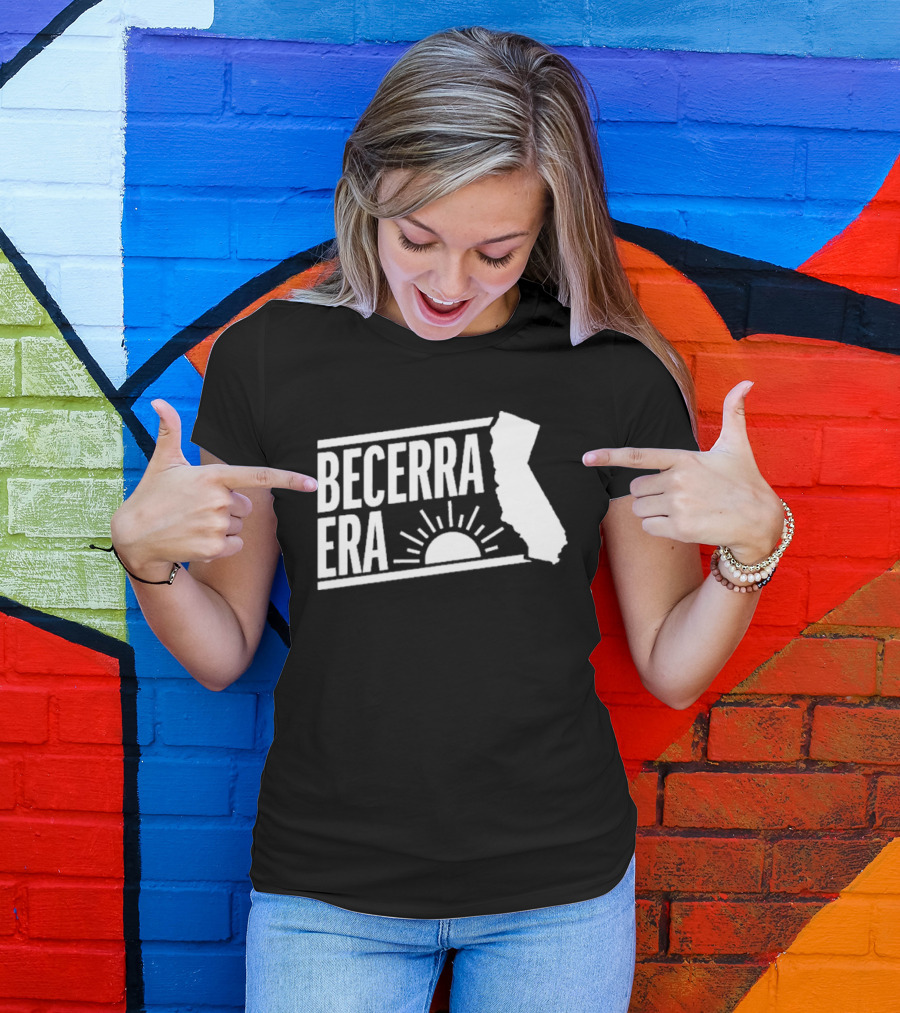 Becerra Era California Sun State Outline 2026 T-Shirt