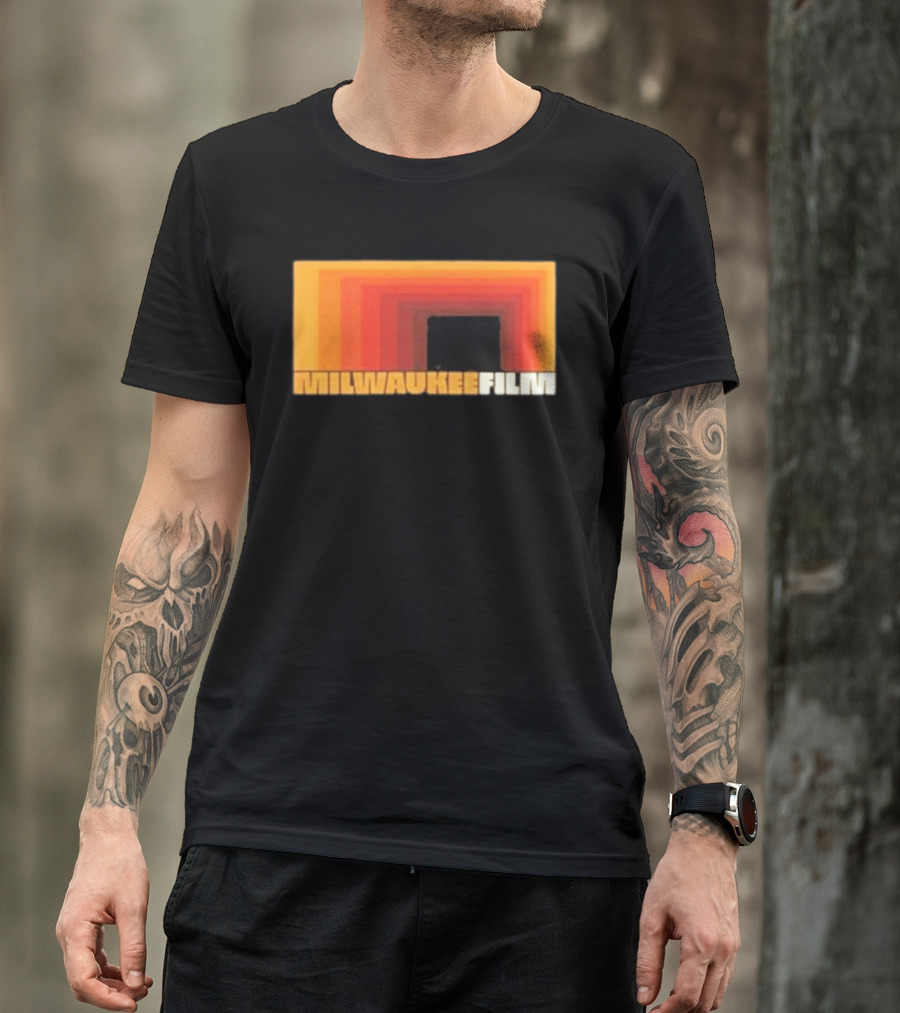 Milwaukee Film Retro Gradient Rectangle T-Shirt