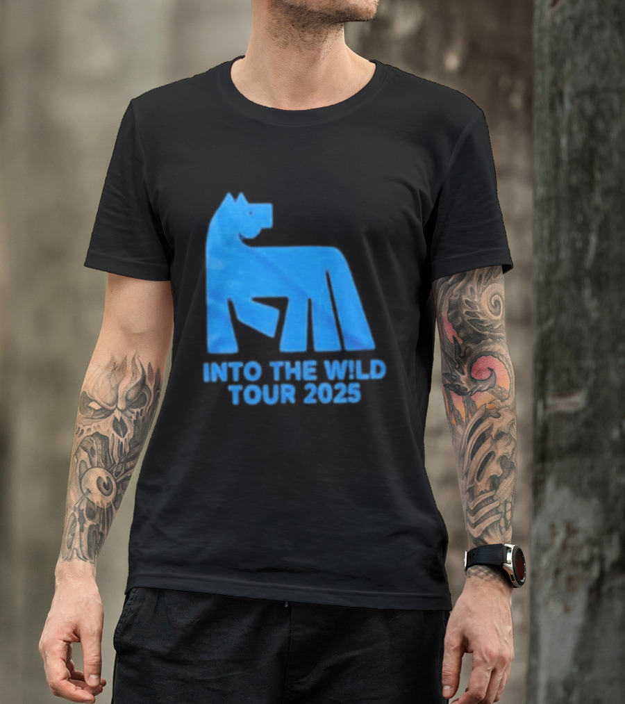 Russ Into The Wild Tour 2025 Blue Bear T-Shirt