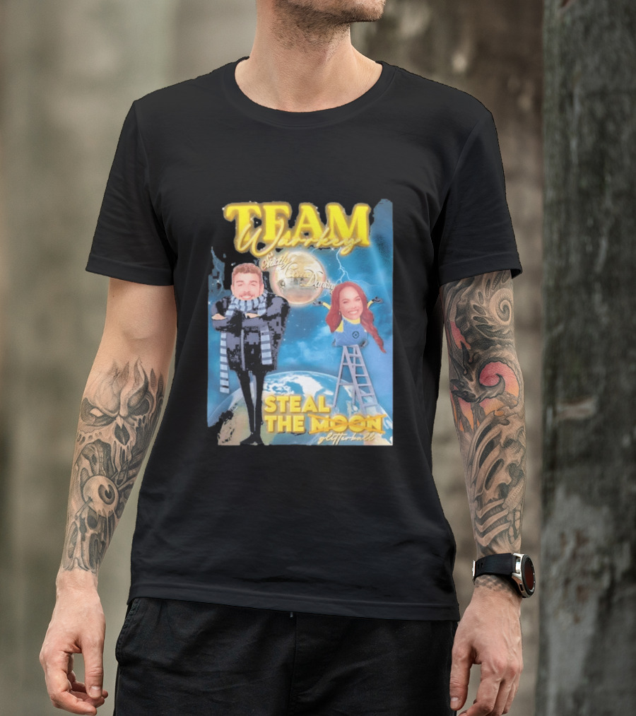 Team Warrkey Strictly Steal The Moon Dancing Planet Earth T-Shirt