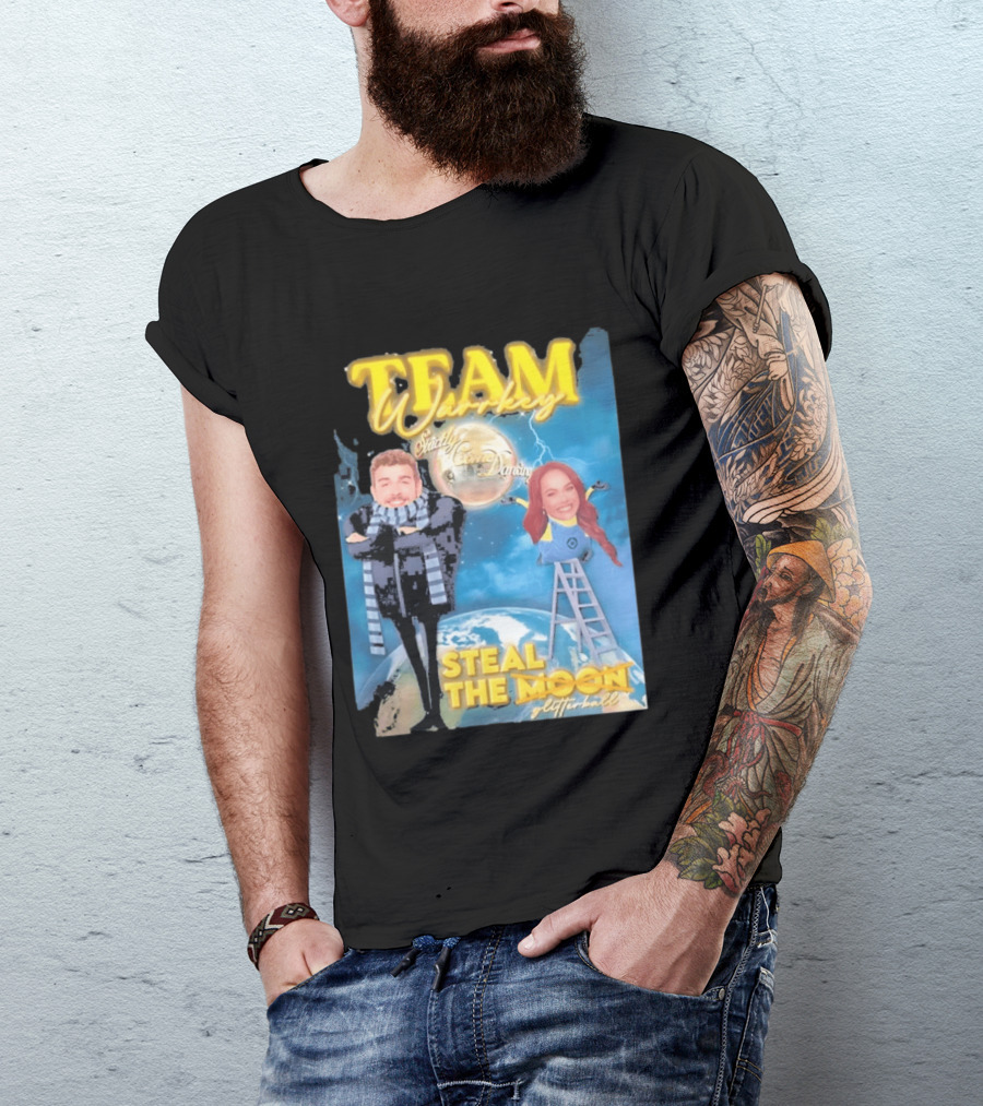 Team Warrkey Strictly Steal The Moon Dancing Planet Earth T-Shirt