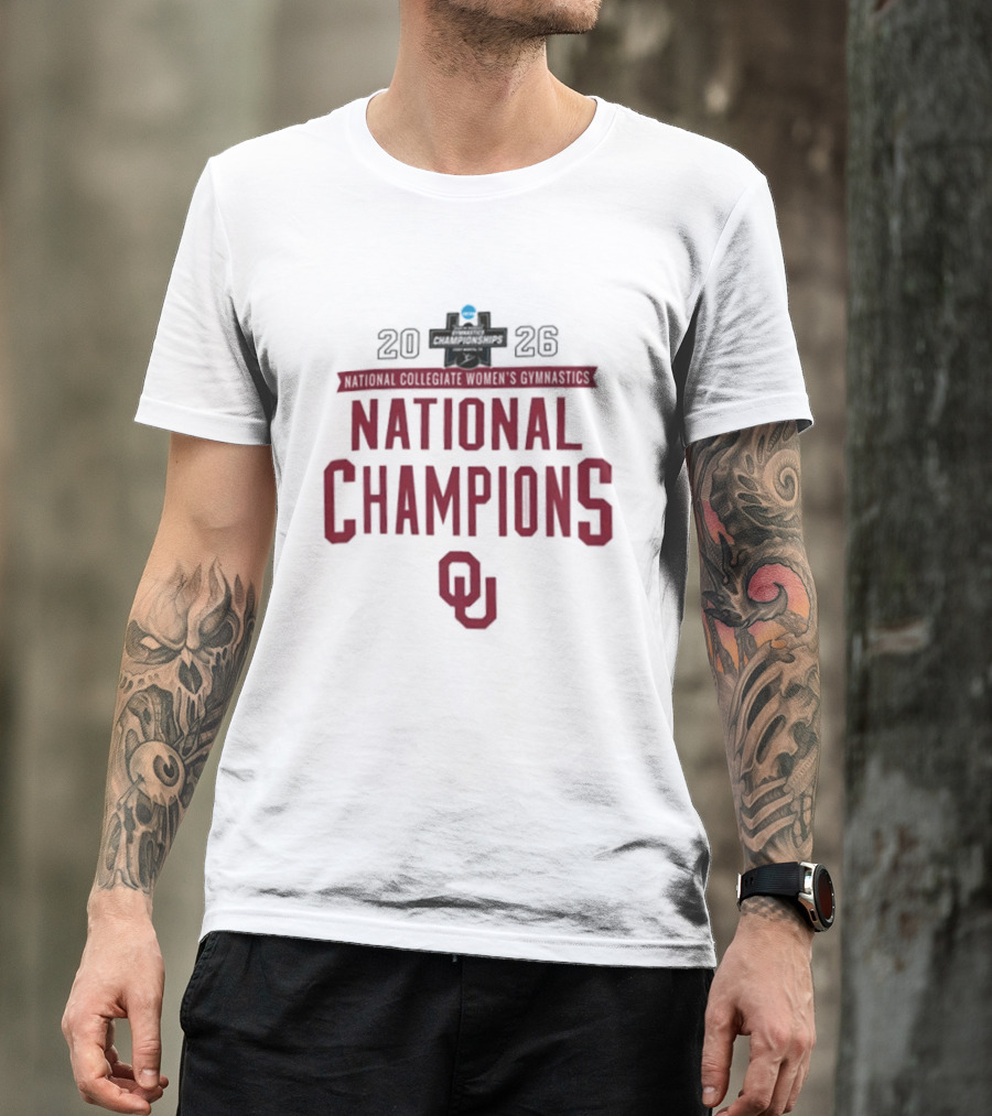 Oklahoma Sooners Gymnastics National Champions 2026 T-Shirt