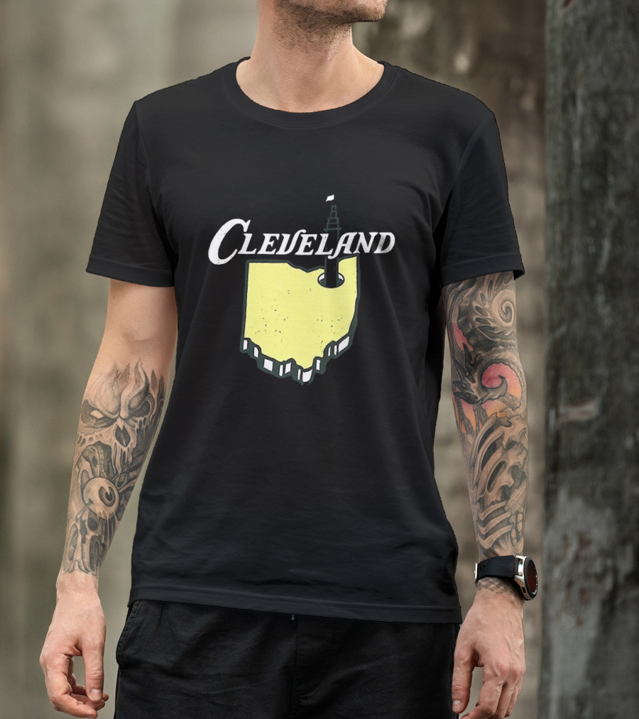 Cleveland Golf 2026 Ohio Map Tower T-Shirt