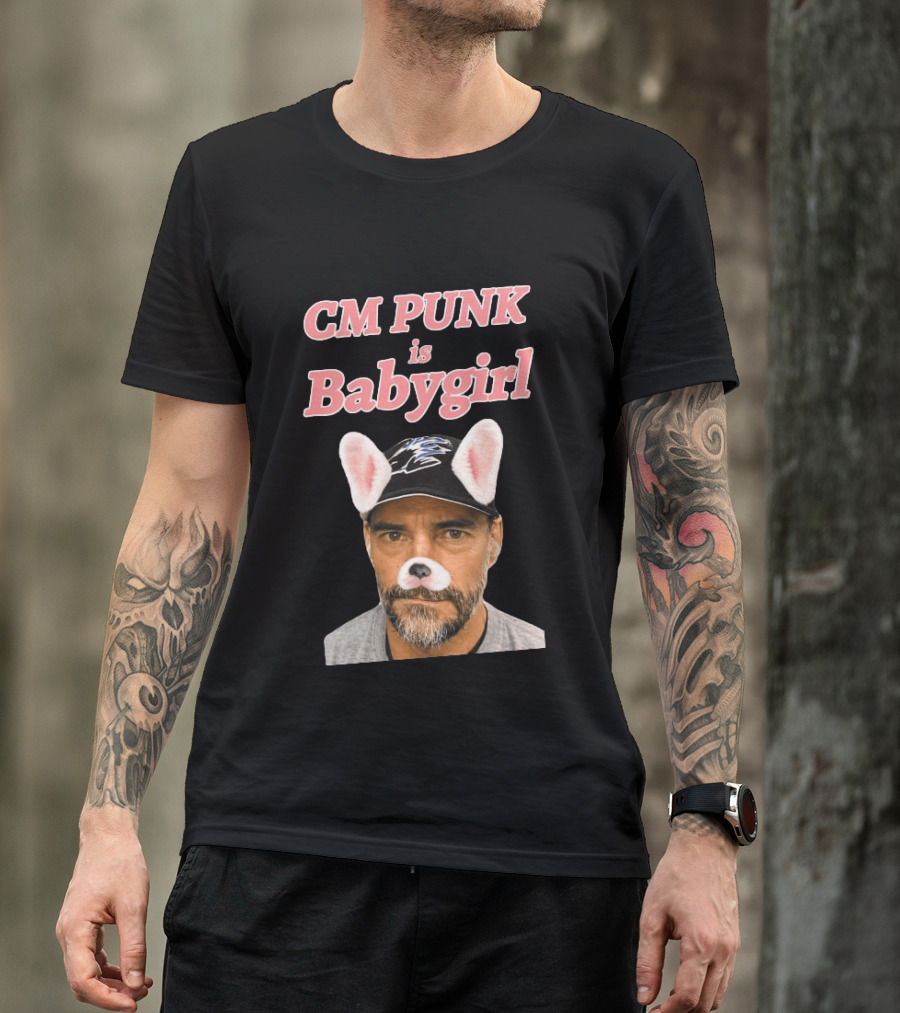 CM Punk Is Babygirl With Cute Ears And Nose Accessory T-Shirt
