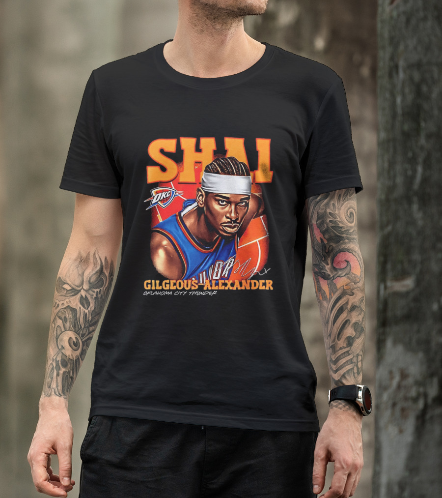 Shai Gilgeous Alexander Oklahoma City Thunder NBA OKC Basketball T-Shirt