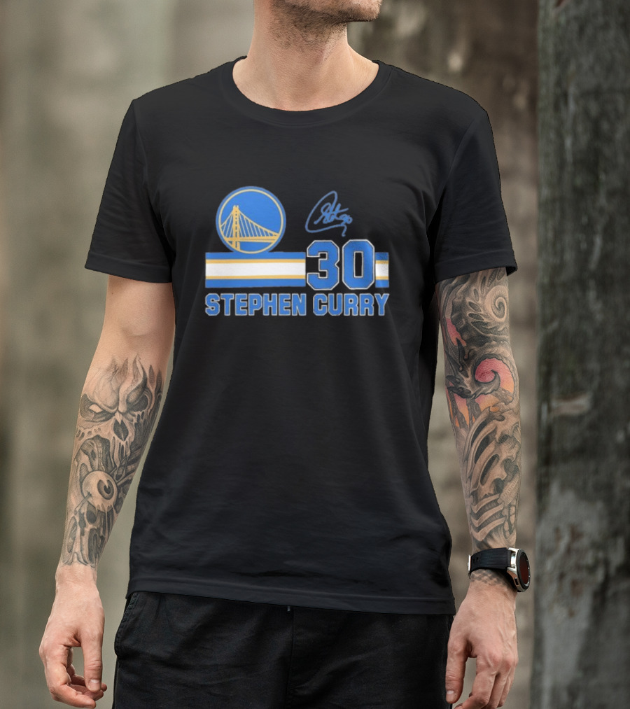 Stephen Curry Golden State Warriors 30 Signature T-Shirt
