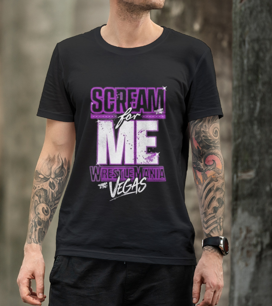 WWE WrestleMania Scream For Me Vegas Paige T-Shirt