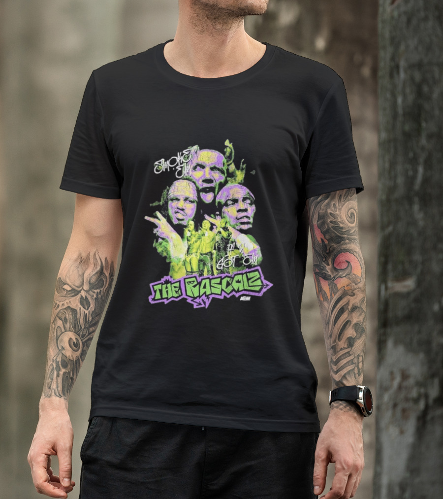 AEW The Rascalz Smoke Em If You Got Em Vibrant Wrestling Crew T-Shirt
