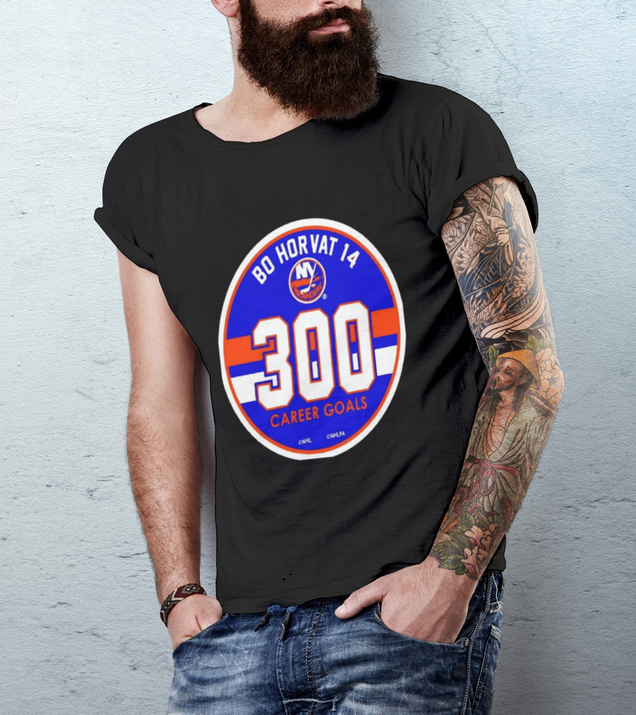 Bo Horvat 14 Islanders NHL 300 Career Goals T-Shirt