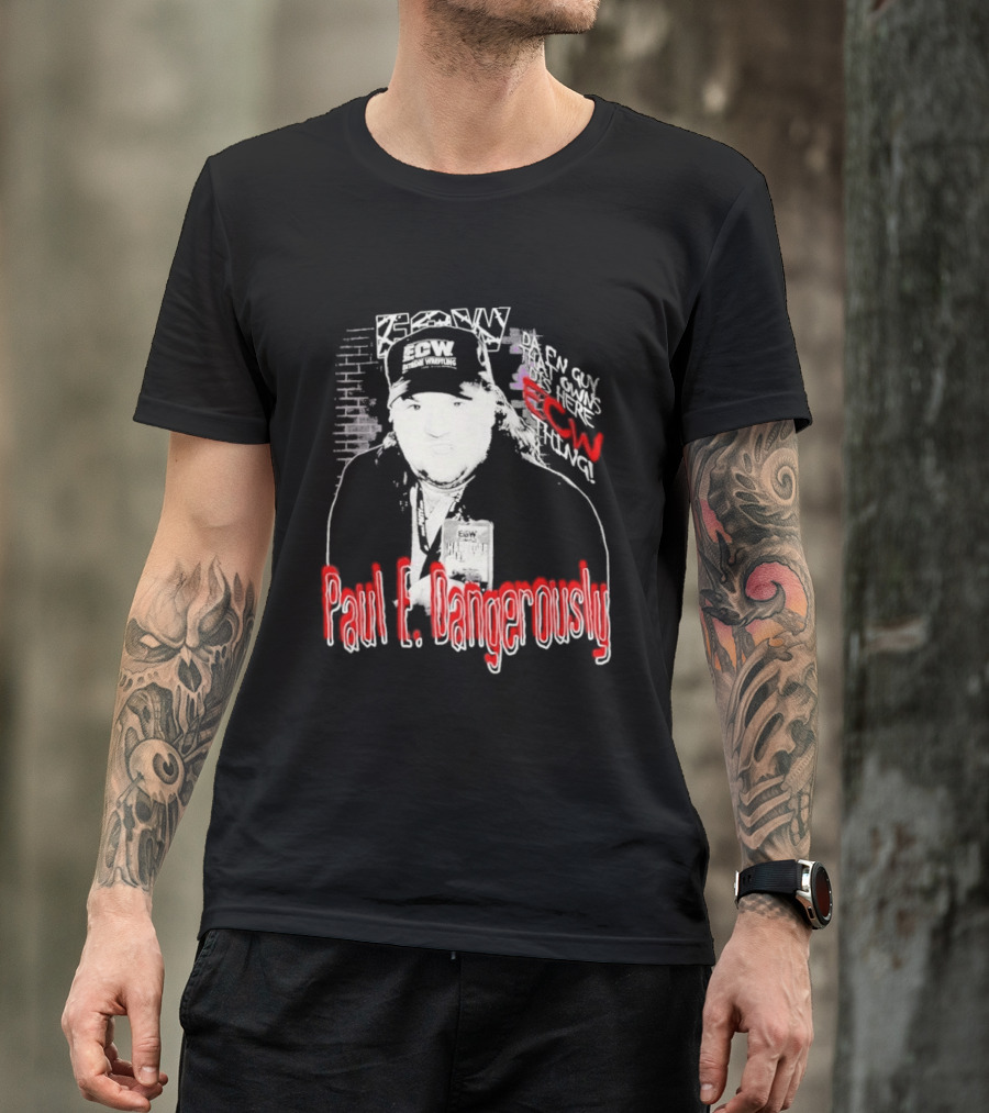 Paul E Dangerously ECW Hardcore Iconic Wrestling T-Shirt