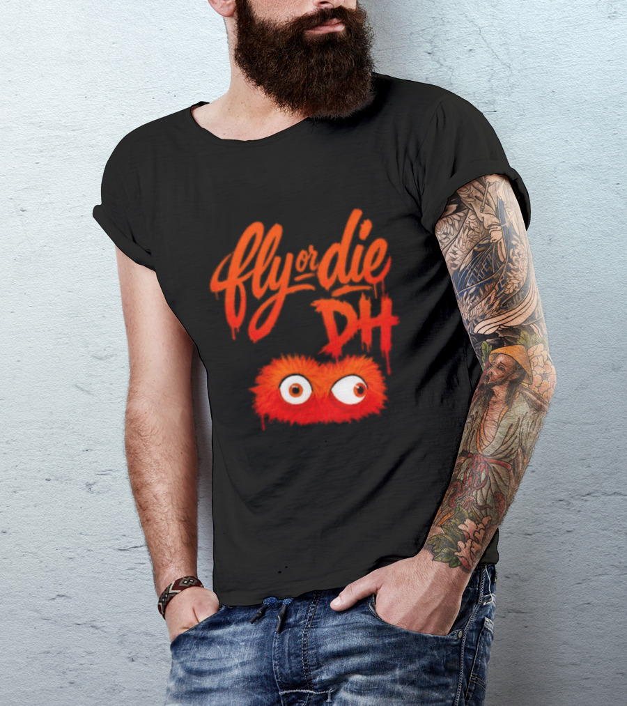 Fly Die DH Gritty Eyes Philadelphia Flyers T-Shirt