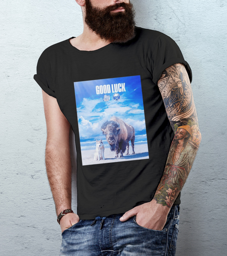 Good Luck Jacksonville Icemen Buffalo Sabres NHL Team Game 1 Buffalo Beach Sky T-Shirt