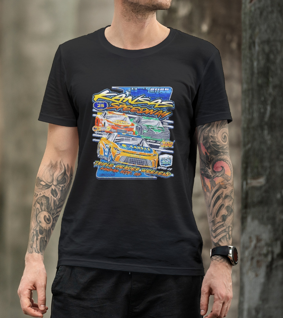 2026 Kansas Speedway NASCAR Triple Header Weekend April 25 Car 400 Kansas City T-Shirt
