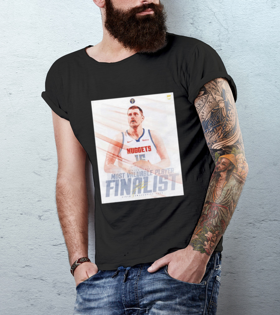 Nikola Jokić Most Valuable Player Finalist Sixth Consecutive Year Nuggets T-Shirt