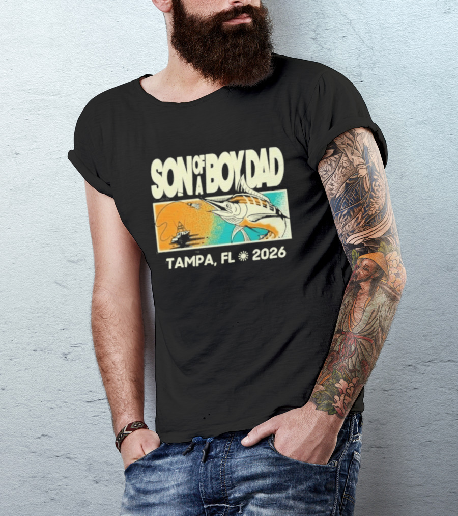 Son Of A Boy Dad Fish Pocket Tampa FL 2026 T-Shirt