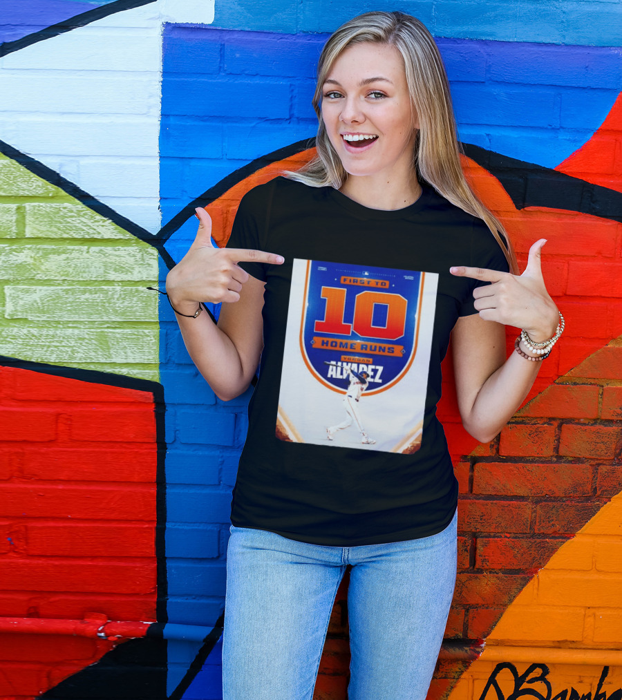 Yordan Alvarez First To 10 Home Runs Houston Astros MLB T-Shirt