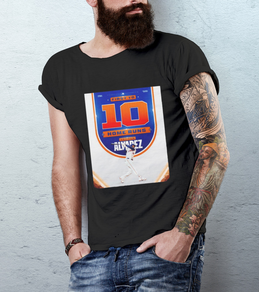 Yordan Alvarez First To 10 Home Runs Houston Astros MLB T-Shirt