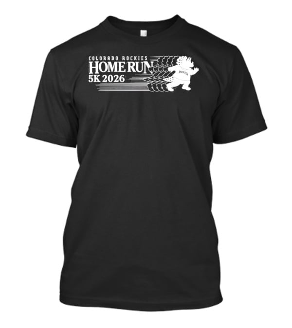 Colorado Rockies Home Run 5K 2026 Running Mascot Event T-Shirt