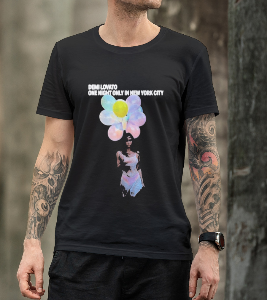 Demi Lovato One Night Only In New York City Colorful Balloons Dress T-Shirt