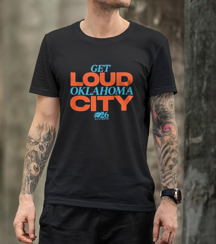 Get Loud Oklahoma City Thunder 2026 Team Pride Rally Spirit T-Shirt