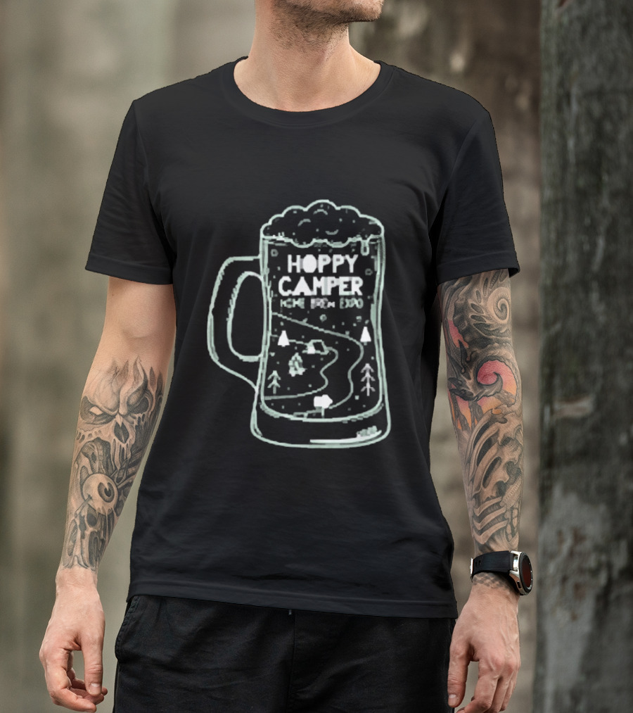 Hoppy Camper Home Brew Expo Beer Adventure T-Shirt
